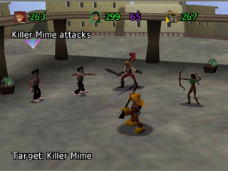 Shadow Madness (PlayStation) screenshot: Two mimes