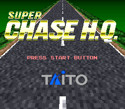 Super Chase: Criminal Termination (SNES) screenshot: Title screen (US).