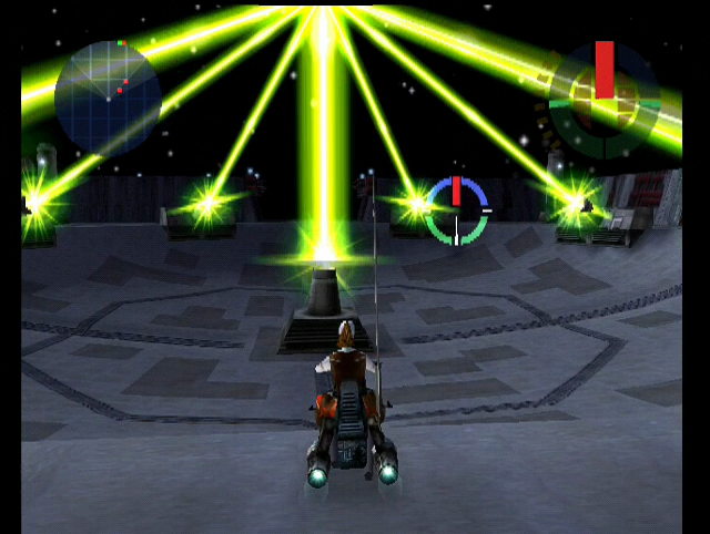 Star Wars: Demolition (Dreamcast) screenshot: The Death Star superlaser set piece