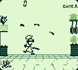 Game & Watch Gallery 2 (Game Boy) screenshot: Playing Chef in classic style.
