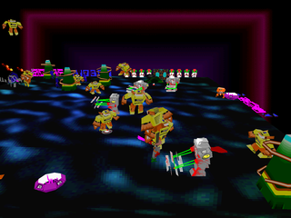 Robotron X (PlayStation) screenshot: Shredder robot