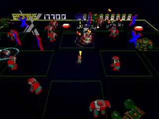 Robotron X (PlayStation) screenshot: X