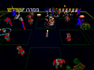 Screenshot of Robotron X (PlayStation, 1996) - MobyGames