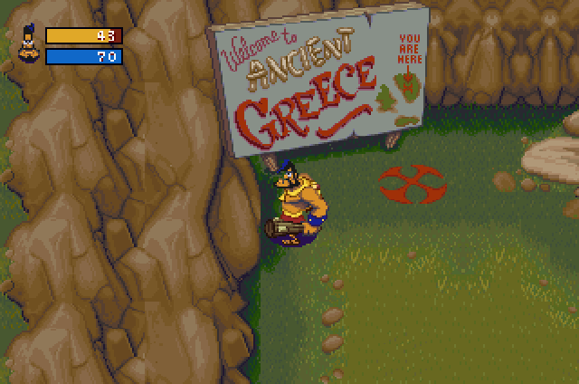 Herc's Adventures (SEGA Saturn) screenshot: "Welcome to Ancient Greece" :-D