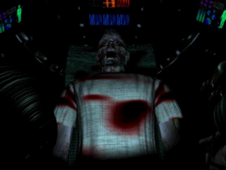 Sentient (PlayStation) screenshot: Dying man