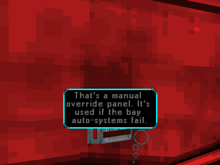 Sentient (PlayStation) screenshot: Panel switch
