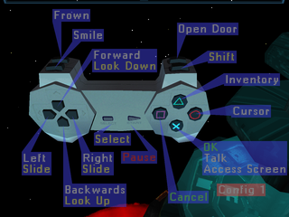 Sentient (PlayStation) screenshot: Controls