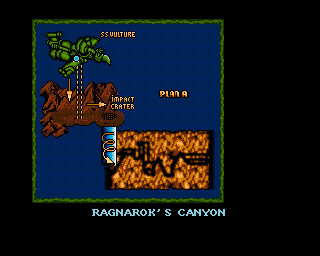 Battletoads (Amiga CD32) screenshot: The plan for the the first level.