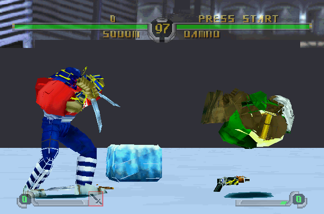 Final Fight Revenge (SEGA Saturn) screenshot: Fighting