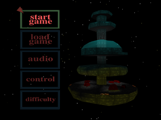 Sentient (PlayStation) screenshot: Main menu