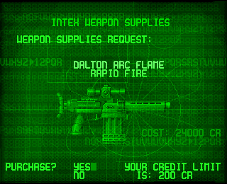 Alien Breed: Special Edition 92 (Amiga) screenshot: You can buy new weapons here...