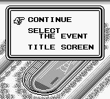 Track & Field (Game Boy) screenshot: Continue