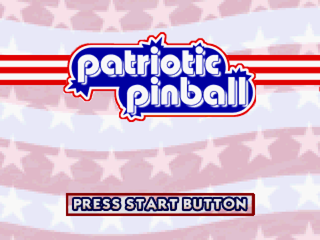 Patriotic Pinball (PlayStation) screenshot: Start screen