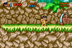 Prehistorik Man (Game Boy Advance) screenshot: Goal!
