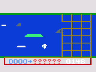 Shark Hunter (Odyssey 2) screenshot: The Eskimo swims in the river.