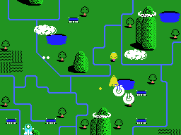 TwinBee (MSX) screenshot: Shoot the clouds to release bells