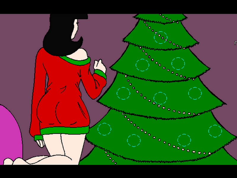 Barn Runner Xmas 0: Christmas Soup (Windows) screenshot: Noriko has to garnish that tree...