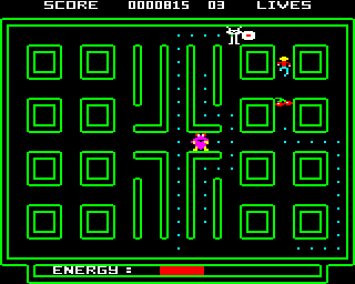 Android Attack (BBC Micro) screenshot: Cherries appear