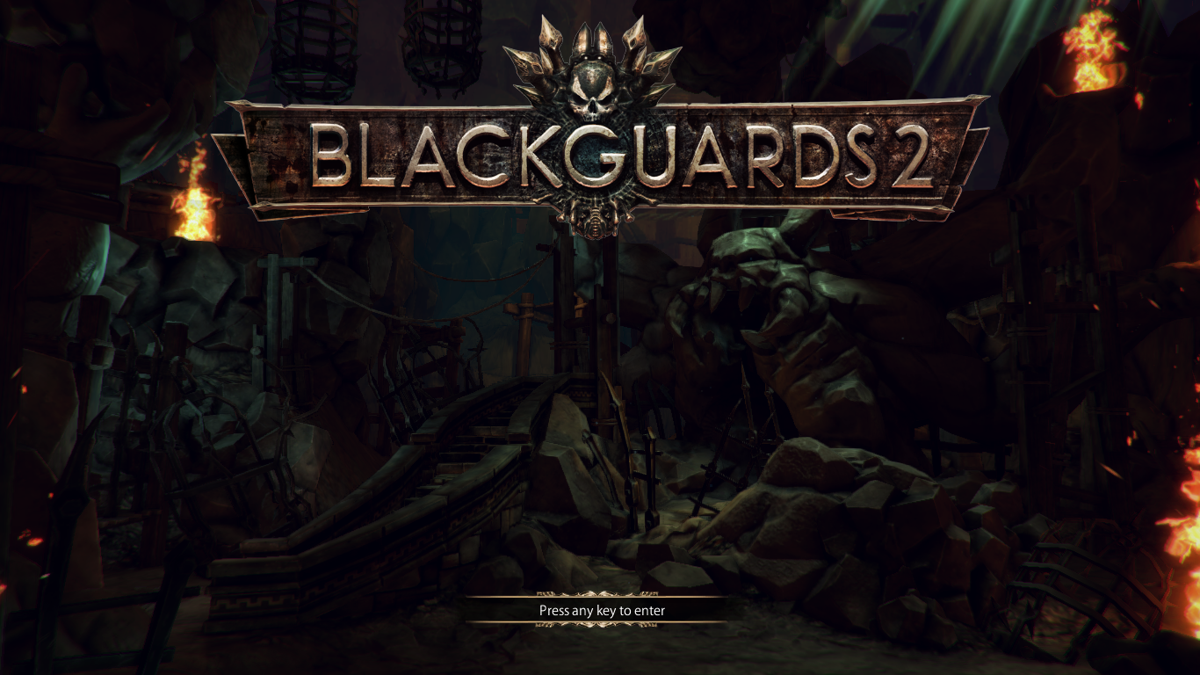 Blackguards 2 (Windows) screenshot: Title screen.