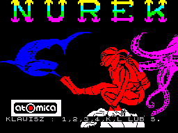 Scuba Dive (ZX Spectrum) screenshot: Polish unofficial version title screen