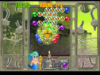 Bust-A-Move 4 (PlayStation) screenshot: Marino round 1-2