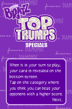Bratz Forever Diamondz (Nintendo DS) screenshot: How to play
