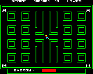 Android Attack (BBC Micro) screenshot: Starting out