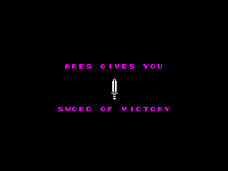 Marbles of Wisdom (ZX Spectrum) screenshot: Sword of Victory