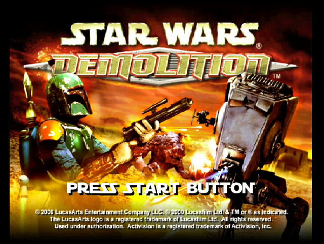 Star Wars: Demolition (Dreamcast) screenshot: Title screen