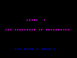 Marbles of Wisdom (ZX Spectrum) screenshot: Level introduction