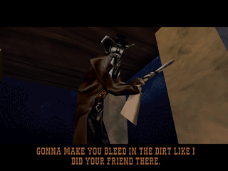 Gunfighter: The Legend of Jesse James (PlayStation) screenshot: Sniper