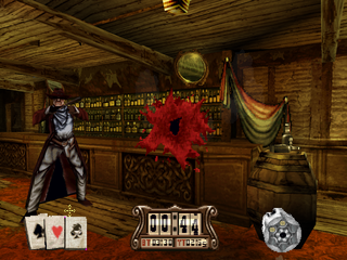 Gunfighter: The Legend of Jesse James (PlayStation) screenshot: Bar