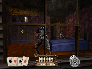 Gunfighter: The Legend of Jesse James (PlayStation) screenshot: Bedroom