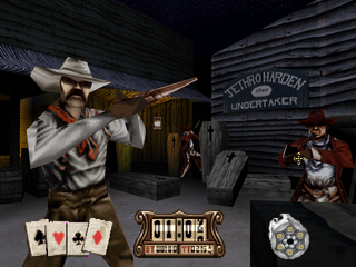 Gunfighter: The Legend of Jesse James (PlayStation) screenshot: Undertaker