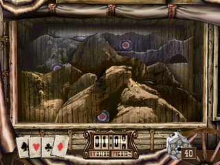 Gunfighter: The Legend of Jesse James (PlayStation) screenshot: Targets