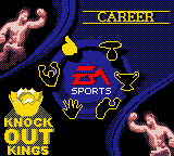 Knockout Kings (Game Boy Color) screenshot: Main Menu