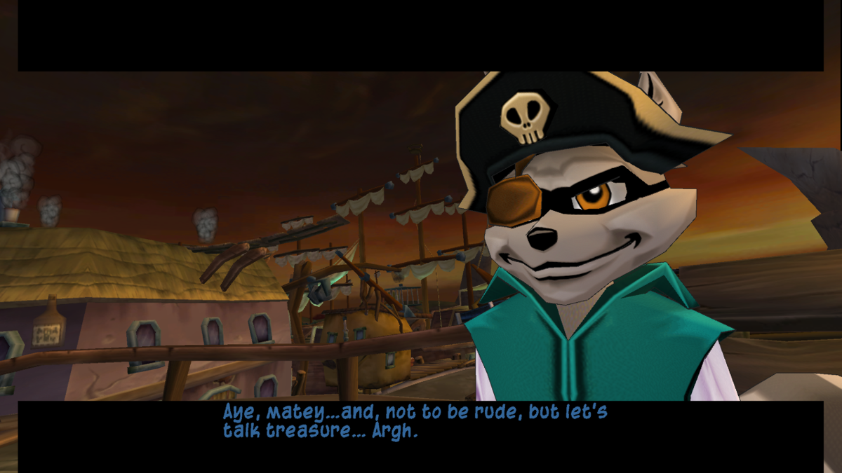 Sly 3: Honor Among Thieves (PlayStation 3) screenshot: Sly in pirate disguise