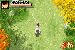 Samurai Deeper Kyo (Game Boy Advance) screenshot: HIYA!