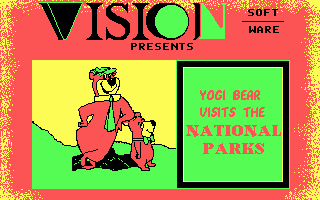 Yogi Bear visits... the National Parks (DOS) screenshot: Title screen.