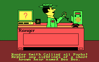 Yogi Bear visits... the National Parks (DOS) screenshot: You could have Ranger Smith use the radio to call for help.