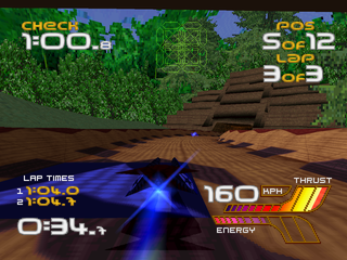 WipEout XL (PlayStation) screenshot: Tunnel entrance