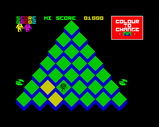 Pi-balled (ZX Spectrum) screenshot: Level 1: A life was wasted.