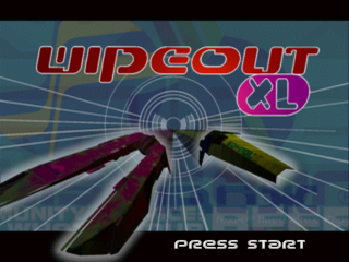 WipEout XL (PlayStation) screenshot: WipEout XL title screen.