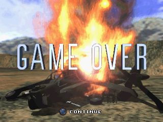 Thunderstrike 2 (PlayStation) screenshot: Game over