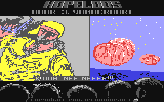 Hopeless (Commodore 64) screenshot: Loading Screen (Dutch version)