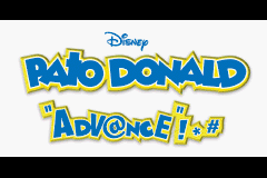 Disney's Donald Duck Adv@nce!*# (Game Boy Advance) screenshot: Title screen (Spanish).