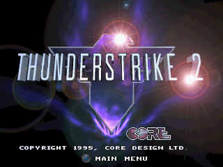 Thunderstrike 2 (PlayStation) screenshot: Title screen