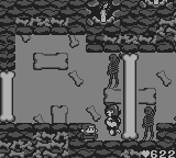 Maru's Mission (Game Boy) screenshot: Mid-boss: The Golem