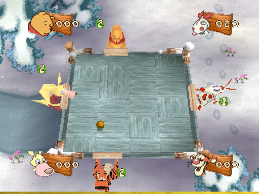 Disney's Pooh's Party Game: In Search of the Treasure (PlayStation) screenshot: Mini-game: pinball party