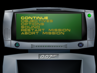 007: Tomorrow Never Dies (PlayStation) screenshot: PDA
